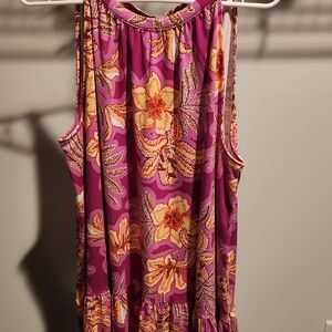LOFT Multicolor Floral Dress